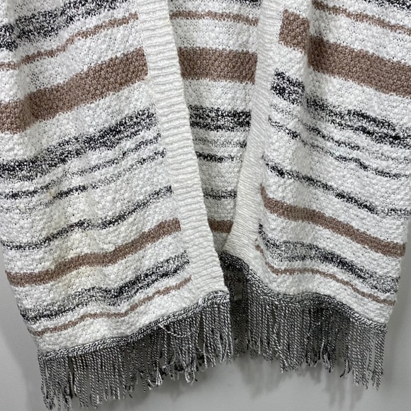 Gentle Fawn Boho Fringe Stripe Sweater Cardigan XS - Picture 6 of 12